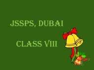 JSSPS, DUBAI CLASS VIII