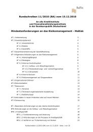 Mindestanforderungen an das Risikomanagement - MaRisk