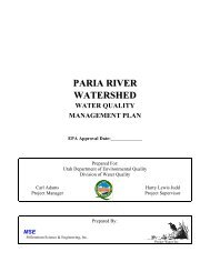 PARIA RIVER WATERSHED - Division of Water Quality - Utah.gov