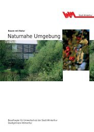 Naturnahe Umgebung - Winterthur