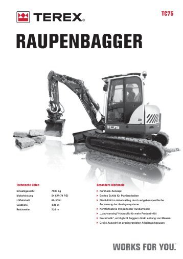Terex TC 75 - schubert baumaschinen