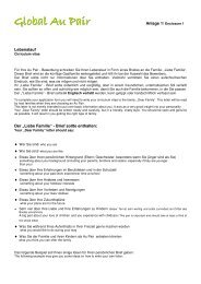 Agent Au Pair Application Form Global Au Pair