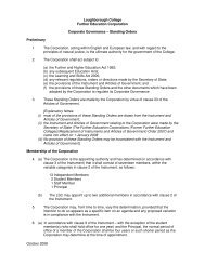 Governing Body Standing Orders - College Documents ...