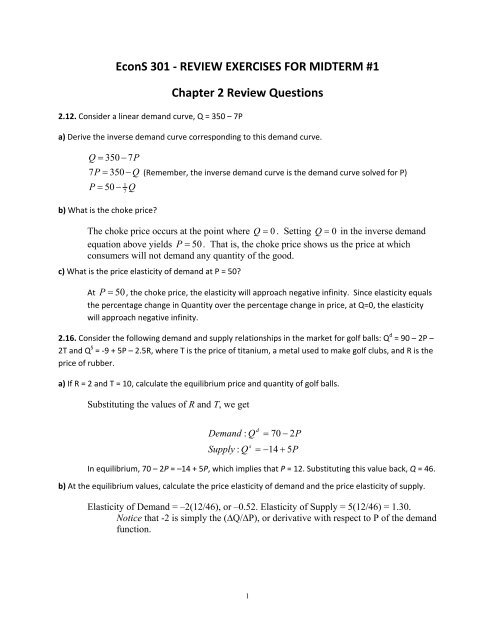 Review session for Midterm #1