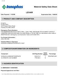 Material Safety Data Sheet LEVAIR - Innophos
