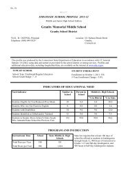 Granby Memorial Middle School - Granby Public Schools