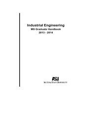 M.S. handbook - School of Computing, Informatics, and Decision ...