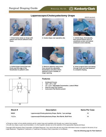 Laparoscopic/Cholecystectomy Drape Surgical Draping Guide