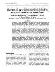 ultrastructural & immunohistochemical study on the effect of the ...