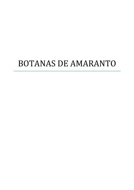 BOTANAS DE AMARANTO - Feriadelasciencias.unam.mx