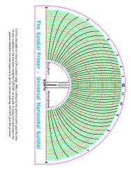 The Sundial Primer - Universal Horizontal Sundial - 