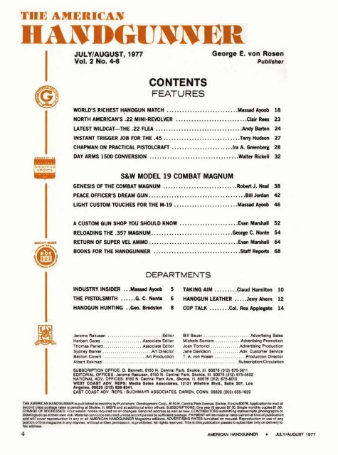 American Handgunner July/August 1977