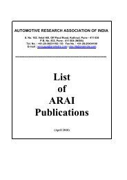 list of automotive industry standards - The Automotive Research ...