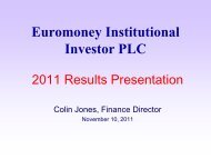 2011 Full Year Results Presentation - Euromoney Institutional ...
