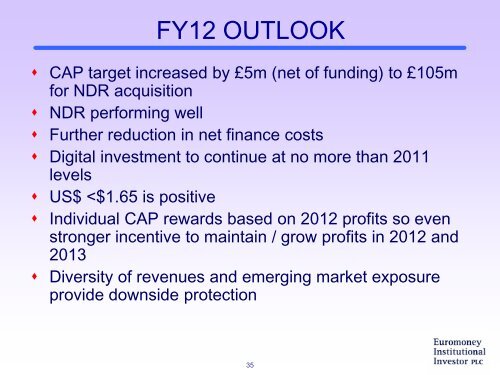 2011 Full Year Results Presentation - Euromoney Institutional ...