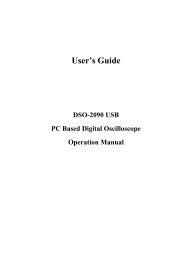 DSO-2090 USB - PC Test Instruments