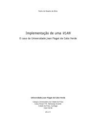 ImplementaÃ§Ã£o de uma VLAN - Universidade Jean Piaget de Cabo ...