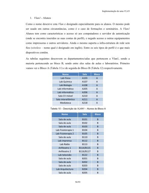 ImplementaÃ§Ã£o de uma VLAN - Universidade Jean Piaget de Cabo ...