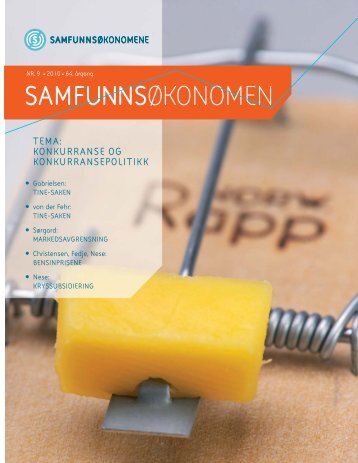 SamfunnsÃ¸konomen nr 9 - 2010 - SamfunnsÃ¸konomene