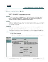 Lab 5.4.5 Advanced Radio Configuration