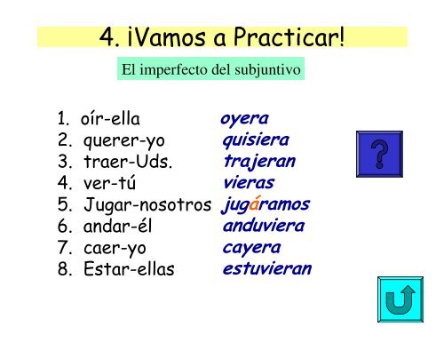 El Imperfecto del Subjuntivo - Mona Shores Blogs