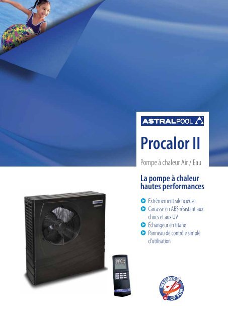 Procalor II FR - Or Bleu Piscine