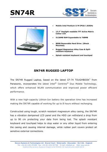 SN73E Data sheet - SST