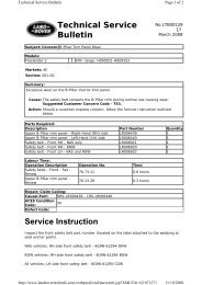 Service Instruction Technical Service Bulletin - Freel2.com