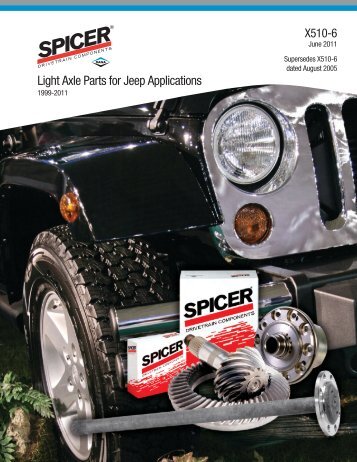 Light Axle Parts for Jeep Applications