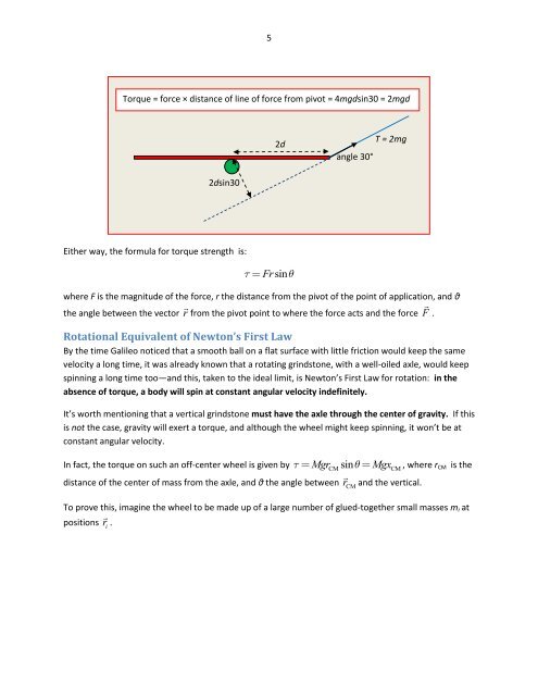 Class Notes on Rotational Motion - Galileo and Einstein