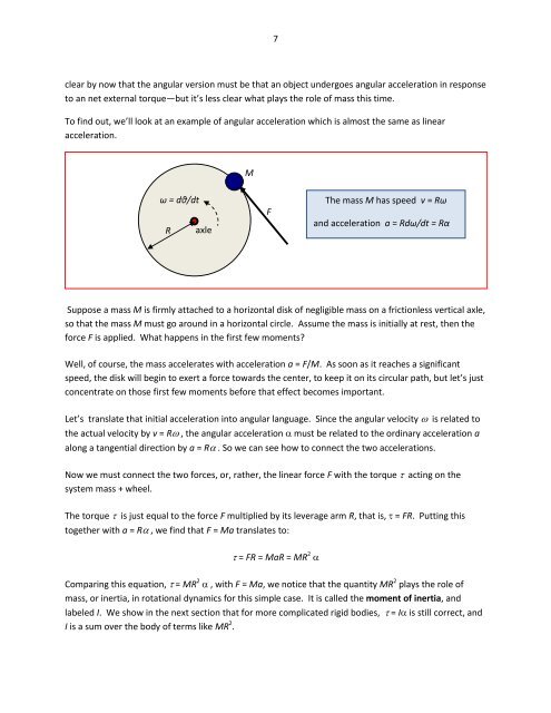 Class Notes on Rotational Motion - Galileo and Einstein