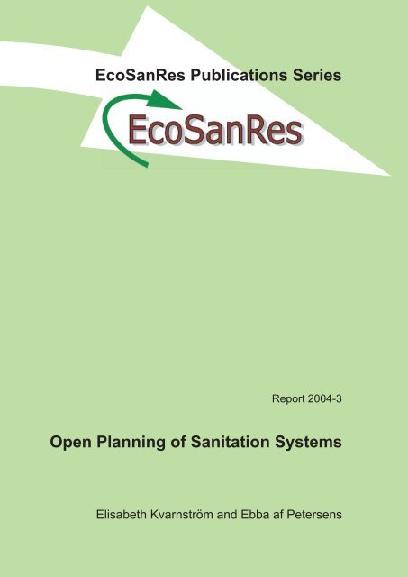 Open Planning of Sanitation Systems
