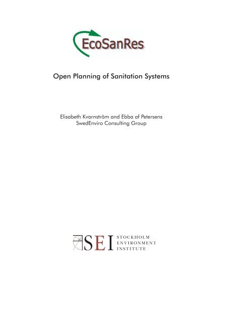 Open Planning of Sanitation Systems