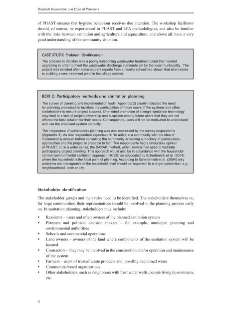 Open Planning of Sanitation Systems