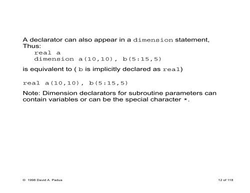 A Brief Introduction to Fortran 77 - Polaris