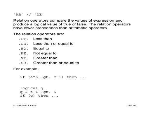 A Brief Introduction to Fortran 77 - Polaris