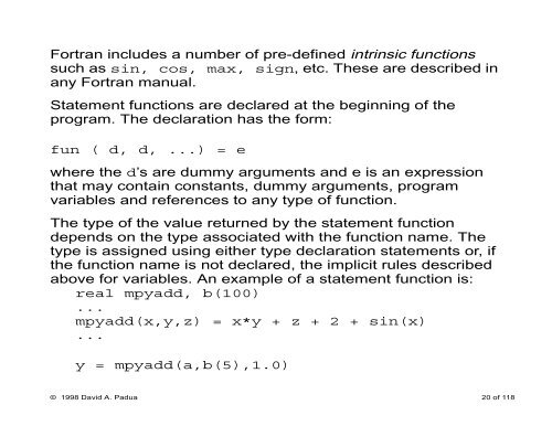 A Brief Introduction to Fortran 77 - Polaris