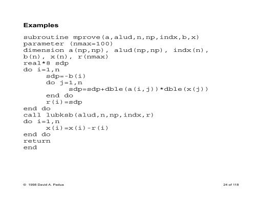 A Brief Introduction to Fortran 77 - Polaris