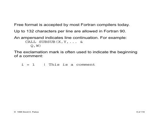 A Brief Introduction to Fortran 77 - Polaris