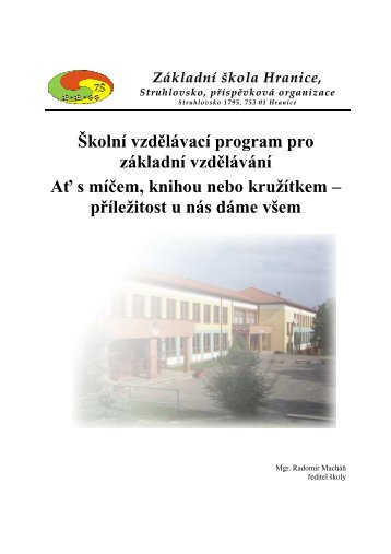 Základní škola Hranice, Struhlovsko, příspěvková organizace