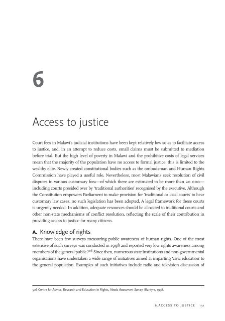 Justice Sector and the Rule of Law - AfriMAP