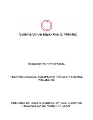 Request for Proposal - Sistema Universitario Ana G. Mendez