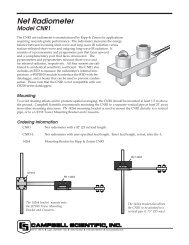 CNR1 Net Radiometer Brochure - tp.cmdl.noaa.gov