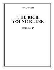 THE RICH YOUNG RULER - Calvary Curriculum