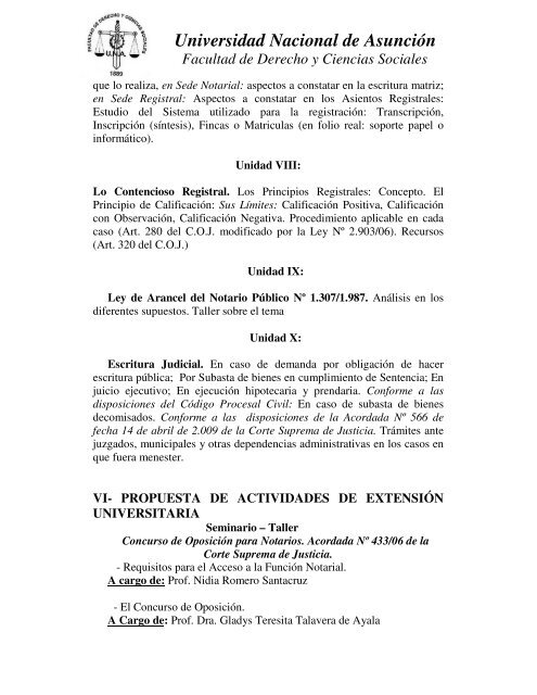 ClÃ­nica Notarial - Facultad de Derecho