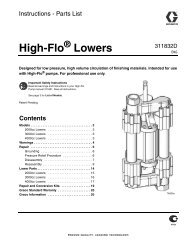 311832D - High-Flo Lowers, Instructions-Parts List ... - Graco Inc.