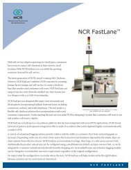 NCR FastLaneTM - Codeo