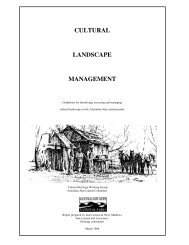 Cultural Landscape Management - Australian Alps National Parks
