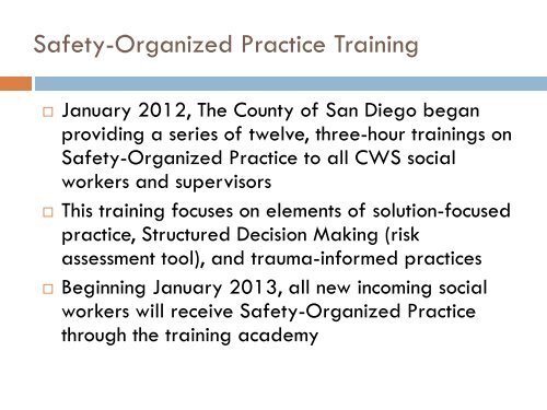 Application of Trauma-Informed Practice in San Diego