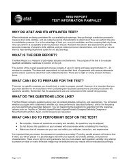 what is the reid report? - AT&T